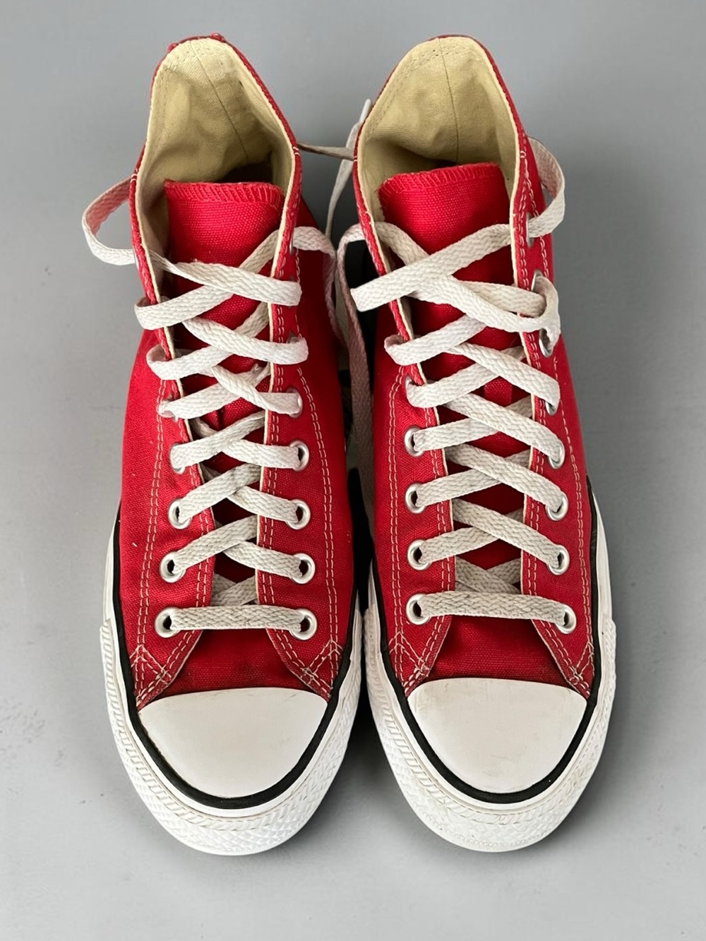 Converse Chuck Taylor All Star Red High Top Sneakers Size 8.5 - Picture 7 of 12